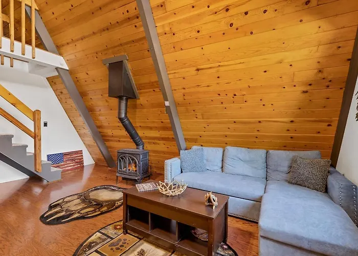 Ferienhaus Nakai Trail 4-br A-frame Firepit Game Rm Sauna Mountainaire